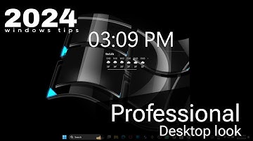 how to make your windows 11 desktop look clean and professional | windows tips and tricks 2024