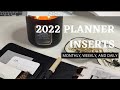 2022 Planner Inserts...Out With the Old | In With the New