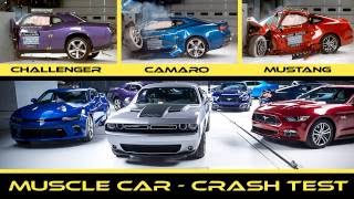 CRASH TEST 2016 American Muscle Car | Mustang VS Camaro VS Challenger