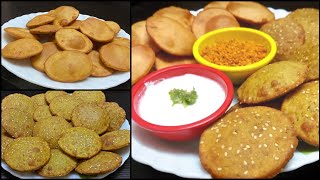 Wheat-Jaggery & Mix Flour Masala Puri | तिखट आणि  गोड पुरी | आषाढ स्पेशल