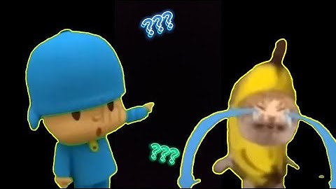 7 Pocoyo "Go Away!" & Banana Cat Variations in 38 Seconds