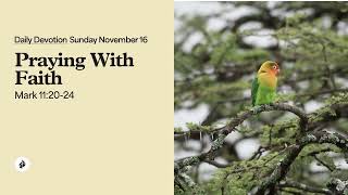 Praying With Faith Daily Devotional