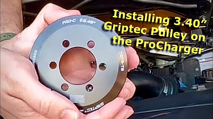 Installing a 3.40” Griptec Pulley on my 2017 ProCharged 3.7 Mustang.