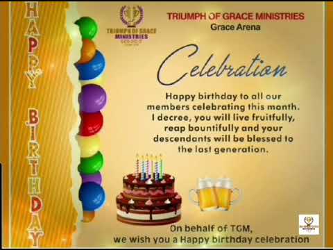 HAPPY BIRTHDAY TO ALL OUR OCTOBER 2025 CELEBRANTS TRIUMPH OF GRACE MINISTRIES MAIDSTONE