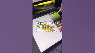 How to Make Pixel Art In Procreate #shorts #drawing #digitalart
