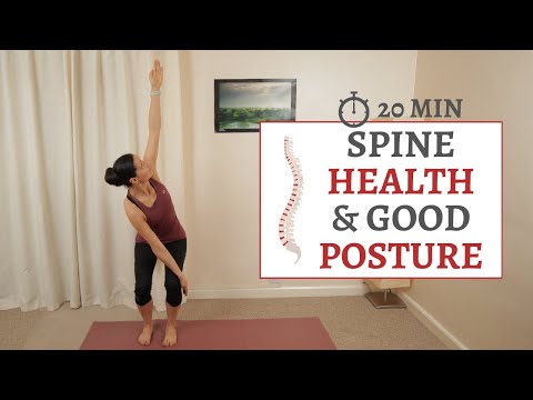 20 Min Healthy Spine & Good Posture Pilates | No Equipment Back Pain Relief Workout