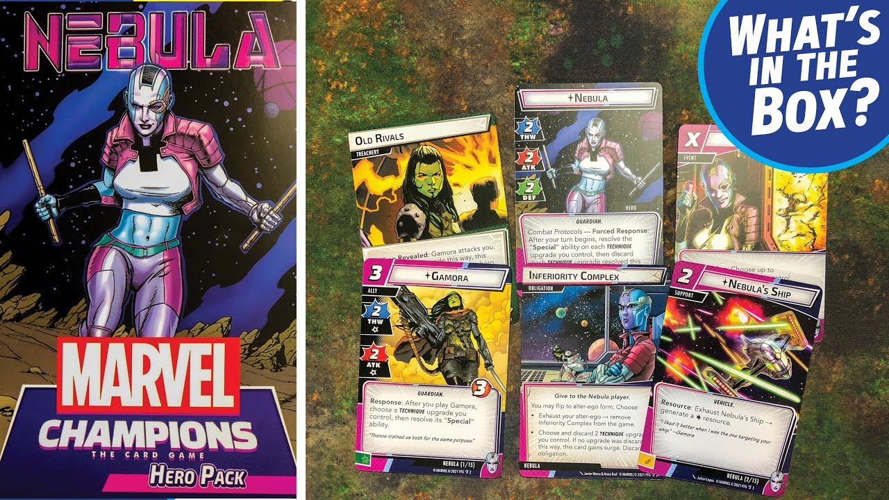 NEBULA Hero Pack Unboxing for Marvel Champions the Card Game YouTube
