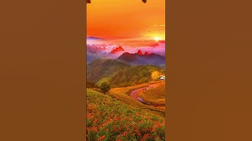 Đẹp Không Thể Tin Nổi! Hoàng Hôn Trên Núi Khiến Triệu Người Mê Mẩn