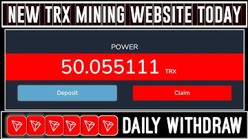 Today!! New TRX Mining Website | Free USDT Mining Site 2023