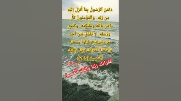 أواخر سورة البقرة #allah #اكسبلور #المصحف #quran #حالات_واتس #لايك #god #love #like #life #live #حب