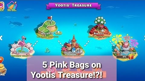 Family Island |5 Pink Bags on Pink Desert, White City, Colorful Island, Red City, & Valley of Yootis