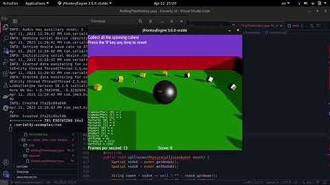 jMonkeyEngine Techdemo RollingMarble Game with libshiftavr and Serial4j