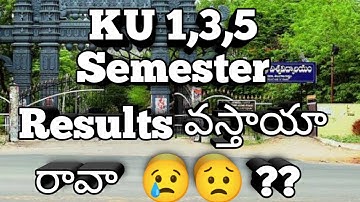 KU 1,3,5 Semester Results update