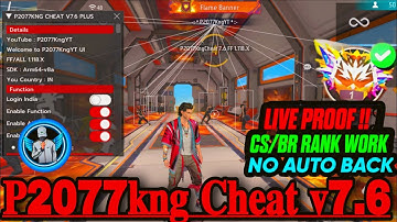 P2077KNG CHEAT V7.6 MOD MENU FREE FIRE APK ALL SERVER 100% SAFE WORKING  | 