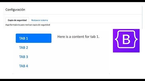 USO DE NAVS Y TABS CON BOOTSTRAP