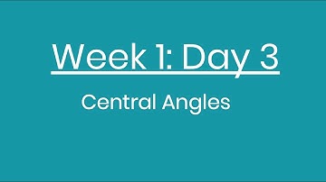 Day 3: Central Angles with Regular Polygons