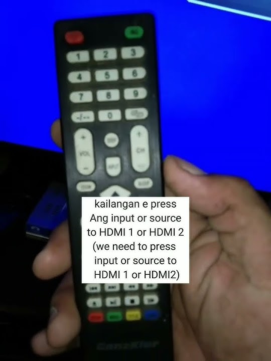 TV BOX NO SIGNAL CHECK HDMI OR RCA JACK CABLE CONNECTION