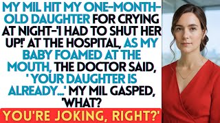 MY MIL HIT MY ONE MONTH OLD DAUGHTER FOR CRYING AT NIGHT 'I HAD TO SHUT HER UP!' AT THE HOSPITAL