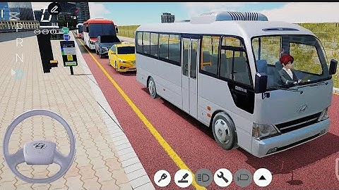 New Intercity Hyundai Bus in Highway Rest Area - 3D Driving Class 2025 - best Android gameplay
