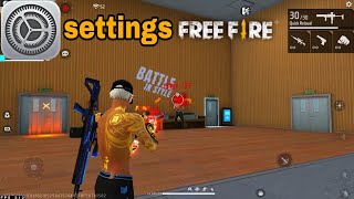 Setting free fire 100% head shot bluestacks