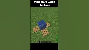 Minecraft Logic Be Like... #shorts #subscribe