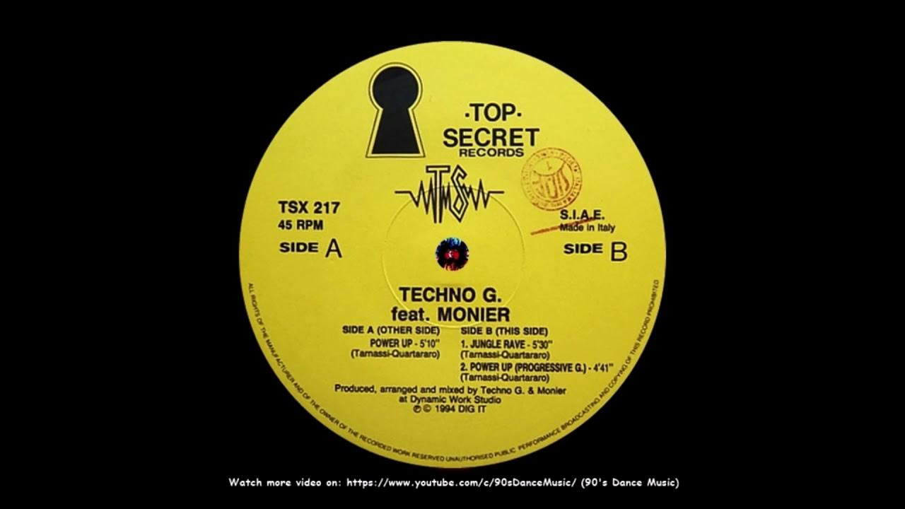 Techno records. Techno g. feat. monier – power up. secret records.