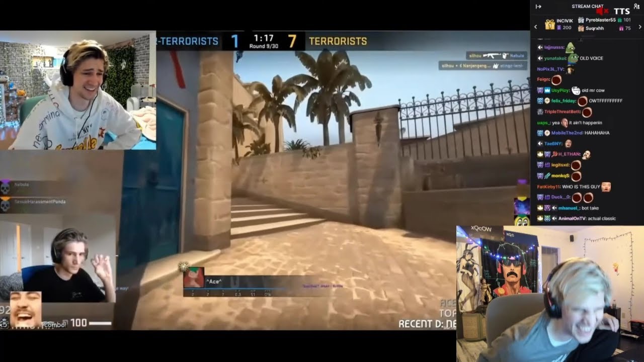 xQc reacts to xQc cringing at his worst CS:GO round ever - YouTube