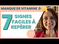 Manque de vitamine d  7 signes qui indiquent une dficience