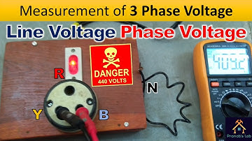 3 Phase Voltage Measurement | Line Voltage & Phase Voltage Measurement