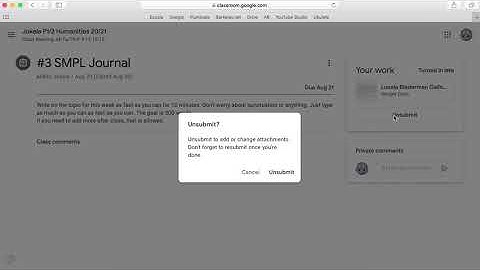 How to "Unsubmit" an Assignment in Google Classroom