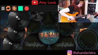 Muse - Hysteria (Real Drum) - Amy Lewis (Guitar Cover)