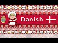 The sound of the danish language numbers greetings words  udhr