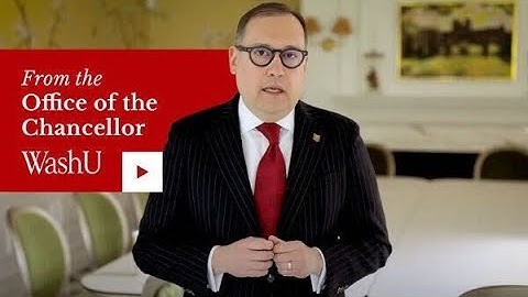 A Message to our Incoming Class | Washington University