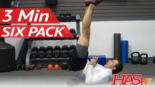 Six Pack in 3 Minutes | 6 Pack Ab Exercises Workout by Coach Kozak | How to get a 6 pack fast! screenshot 3