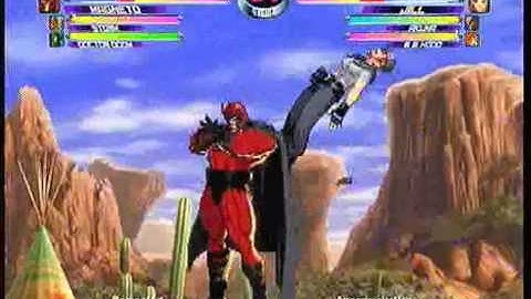 MvC2 Online (360): Brett (MSDoom) vs Anonymous Usar (Jill/Aku/Hood) 3 .:7.1.10:.