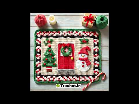 Christmas Crochet Door Mat Designs 