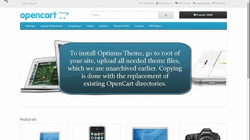 Optimus OpenCart theme   installation video manual
