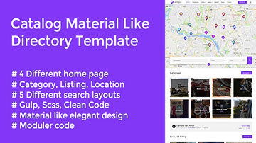 Catalog - Material Like Directory Responsive Template | Themeforest Website Templates and Themes