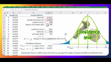 How to use CONFIDENCE.T to build up a confidence interval when sigma is unknown