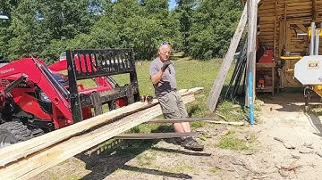 I Milled Horrible Lumber Today on the Frontier OS27 Sawmill