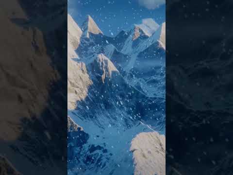 Snow mountains (blender/cycles)