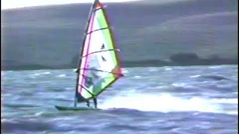 Sherman Island in the 80s - jump  jibe