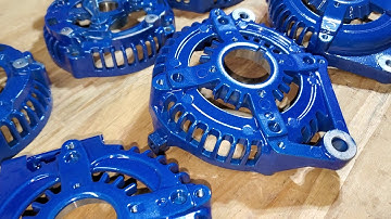 Powdercoating complete, ready for assembly. Thank you for your business.💯 Js-Alternators.com