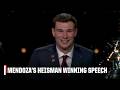 Fernando Mendoza Wins The 2025 Heisman Trophy FULL SPEECH ESPN College Football Fernando Mendoza Wins The 2025 Heisman Trophy FULL SPEECH ESPN College Football