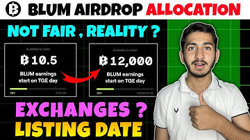 Blum Airdrop Allocation is not fair | Blum new update today | Blum Airdrop listing date