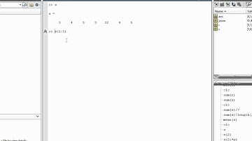 Matlab Sect 11  Extracting a Subset of Vector Elements