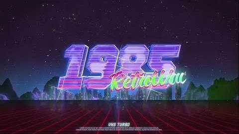 Retro Wave Logo After Effects Templates