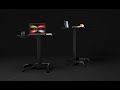 Minidesk  small manual sitstand desk  worktrainer