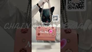 COACH】コーチ クロスグレインレザー スムースレザー デイジー 花柄