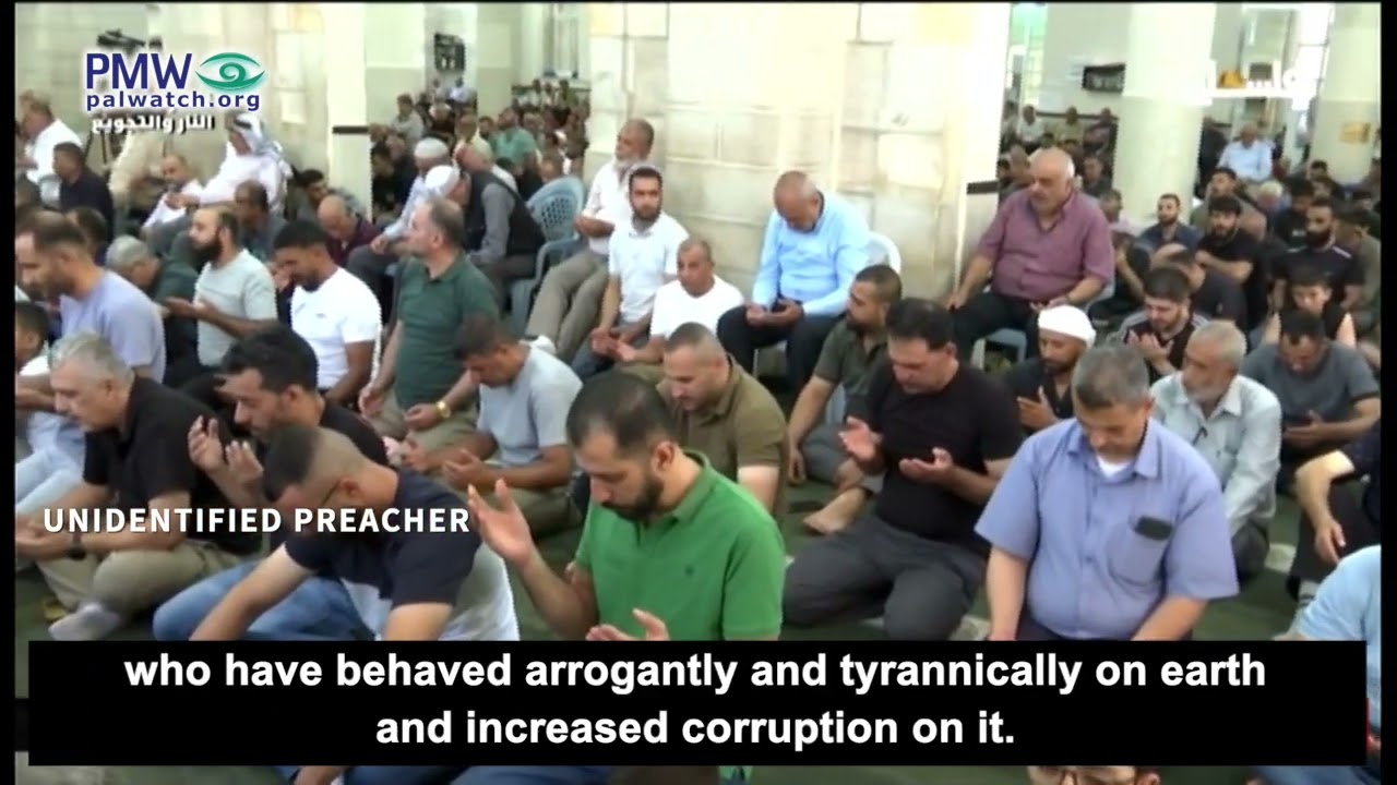 PA TV sermon: “O Allah, strike the thieving Jews and the aggressive Crusader Christians”